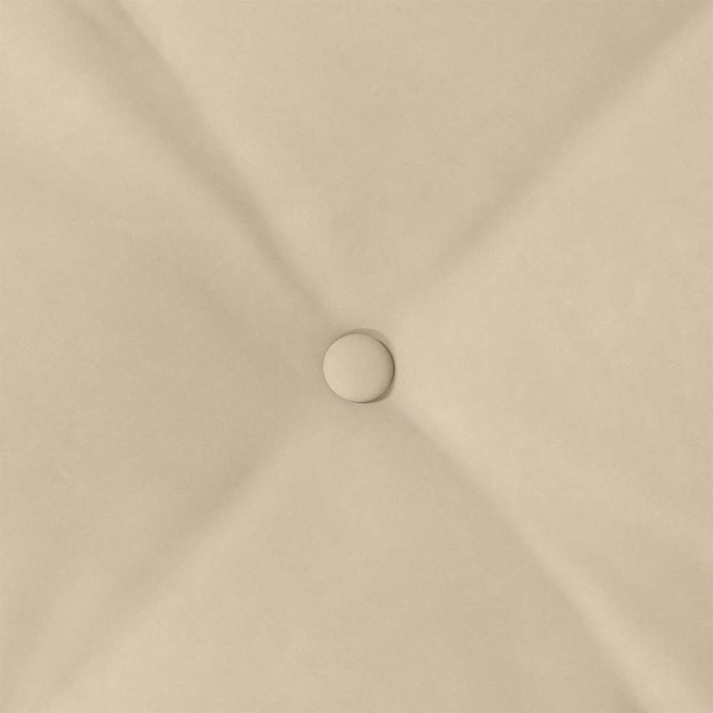 Back Cushion Cream 100 x 50 cm Microfiber Fabric