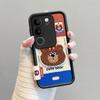 KEYSION Мультяшный Милый Плюшевый Вышитый Чехол для VIVO V29 5G со Шнурком Мягкий Силиконовый Противоударный Чехол для Телефона для VIVO V29 5G