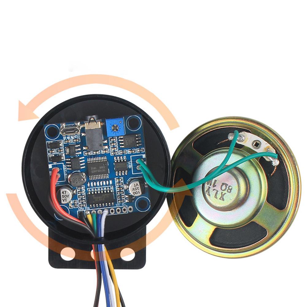 12-24В Автомобильный Старт Голосовой Пользовательский 4-канальный Триггер Голосовой Динамик Подсказчик Адаптер AC/DC Звуковая Сигнализация Сирена Заднего Хода Зуммер Сигнал