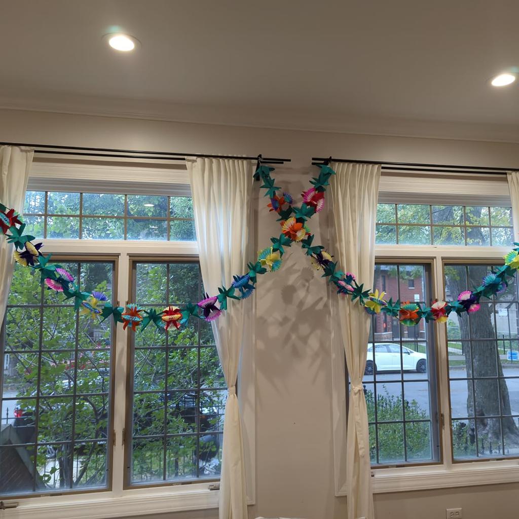1 шт. Гавайский Луау Летний Тики-бар Декор Тропическая вечеринка Тропический остров Пляжные принадлежности Ткань Цветная Цветочная Гирлянда Длинный Троп