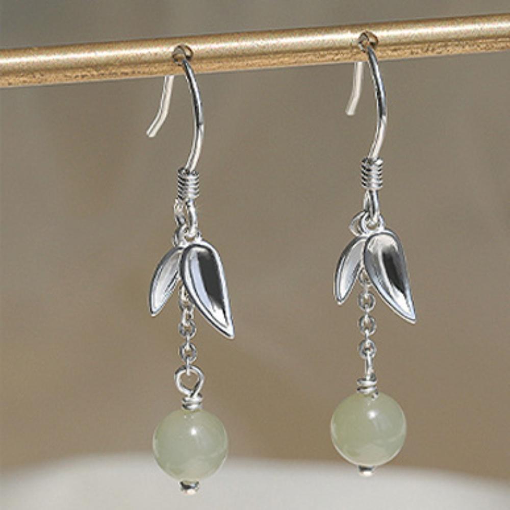 Винтажные круглые серьги-боулдеры в китайском стиле, серьги-гвоздики в стиле ханьфу для женщин