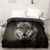 Wolf Cute Animal Bedding Set 3D Printing Kids Adult Luxury Gift Polyester Duvet Cover Home Textiles Single Full King Twin Size