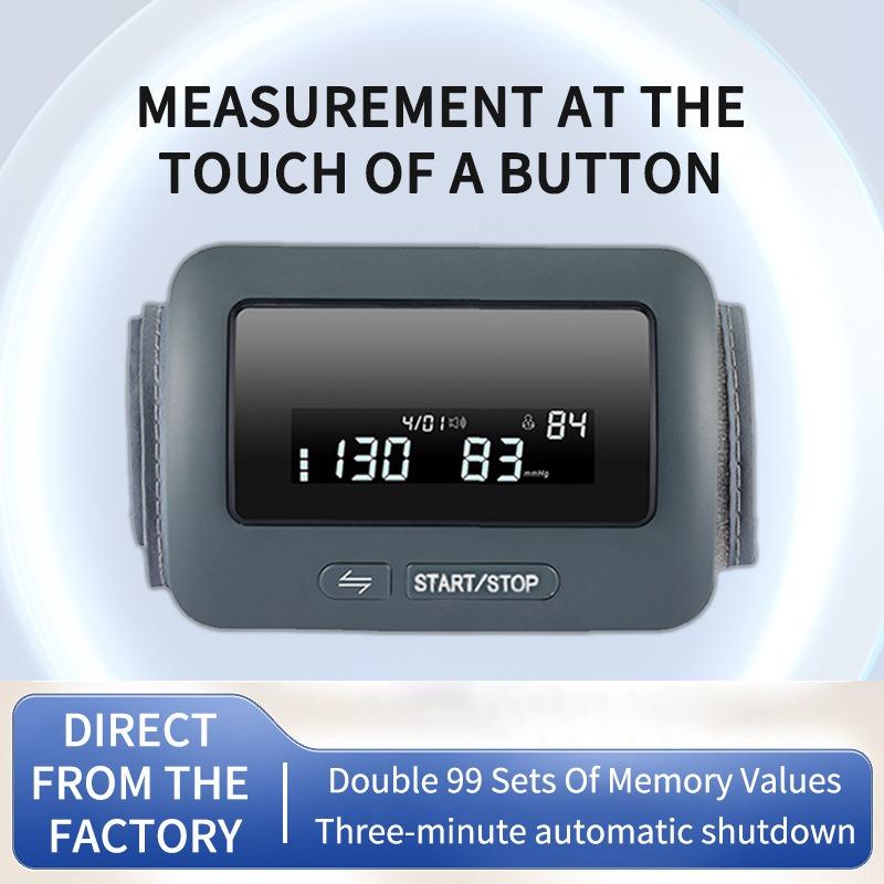 Blood Pressure Monitor - Wireless Uppr Arm Cuff BP Machine with One Piece Design, Stores Historical Data
