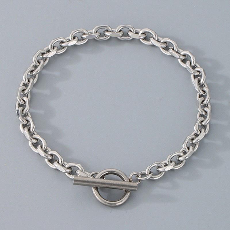 Браслет ручной работы, сделай сам, японская пряжка-лобстер, отделка О-цепочкой, OT-пряжка, нержавеющая сталь, мужское и женское ожерелье