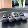 4PCS Adjustable Dog Mesh Shoes Waterproof Pet Paw Protector Portable Pet Boots  Outdoor Walking