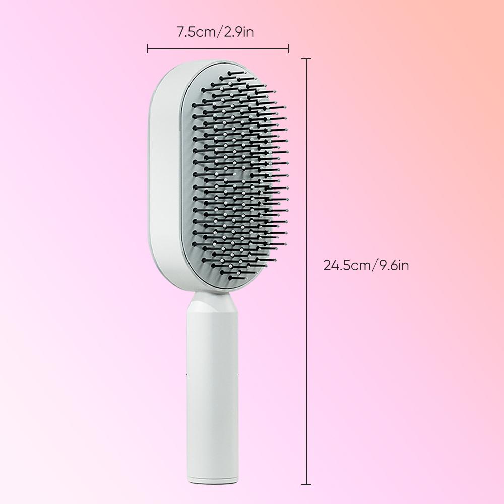 Anti-Static and Frizz-Free Hair Detangler Soft Bristles Scalp Care Comb Ergonomic Customizable Hair Care Comb