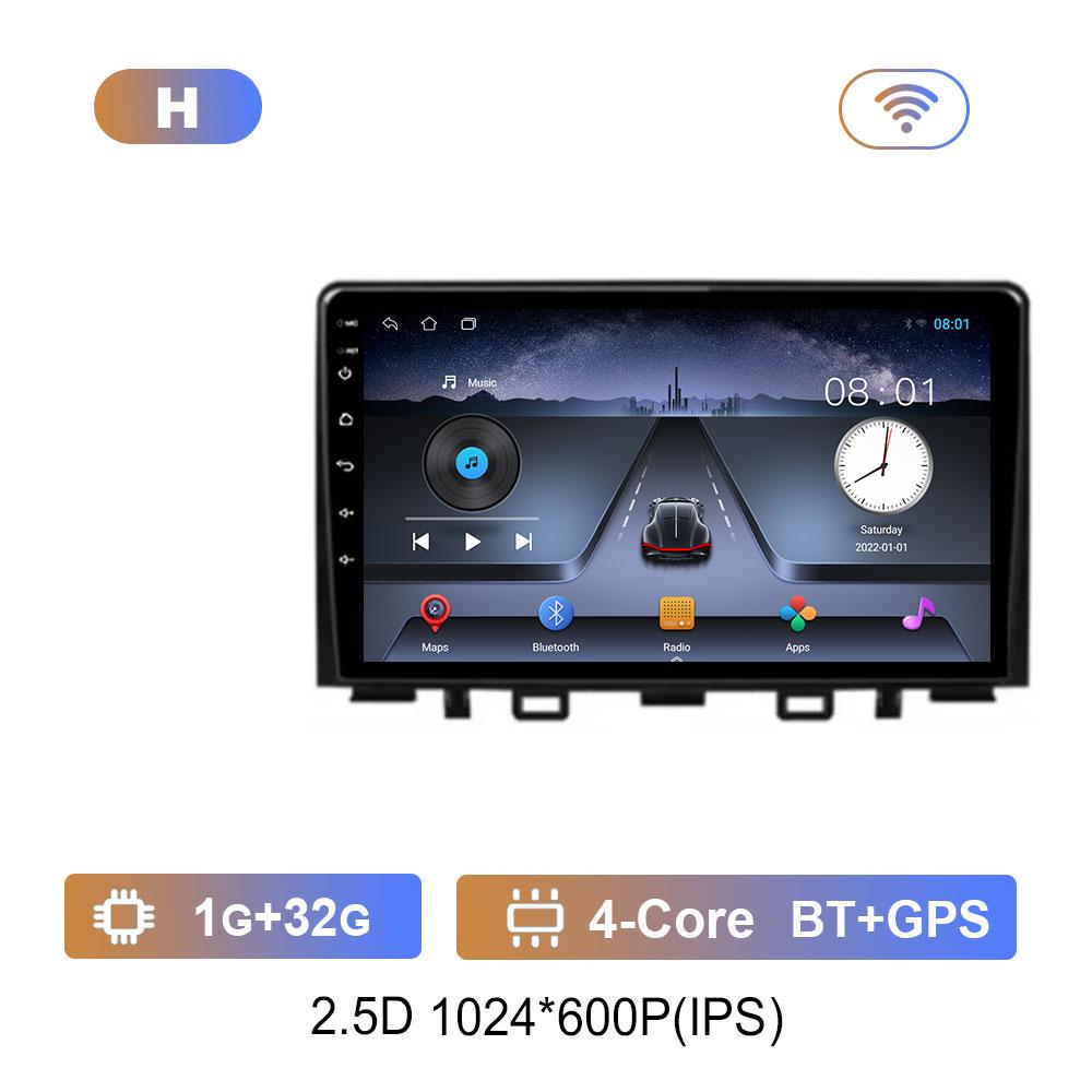 DSP стерео автомобильный радиоприемник мультимедийный проигрыватель для Kia RIO Stonic YB 2016 - 2022 GPS Navi Android 14 4G Bluetooth WiFi Auto Tools