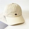 New Polar Bear Embroidered Baseball Cap Men's and Women's American Soft Top Cap Spring and Summer Versatile Big Head Circumference Sun Hat