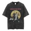 Radiohead Rock Band Washed Cotton T Shirt Men Women Hip Hop Music Tee Fashion Short Sleeve Tshirt Summer Oversized T-shirts Tops