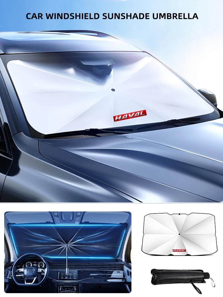 Haval H6 H2 H3 H9 M6 F7 F7X Jolion 2021 2022 Автомобильный Термоизоляционный Складной Солнцезащитный Зонт на Лобовое Стекло Защита от УФ Излучения Солнцезащитный Козырек