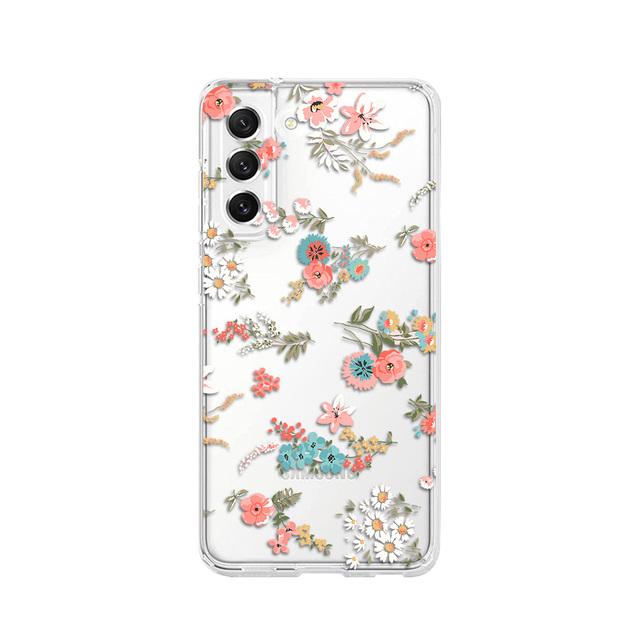 Чехол с рисунком свежих цветов для Samsung Galaxy S22 Ultra S21 S20 Plus Fe Note 20 10 A53 A52 S A32, прозрачный мягкий силиконовый чехол