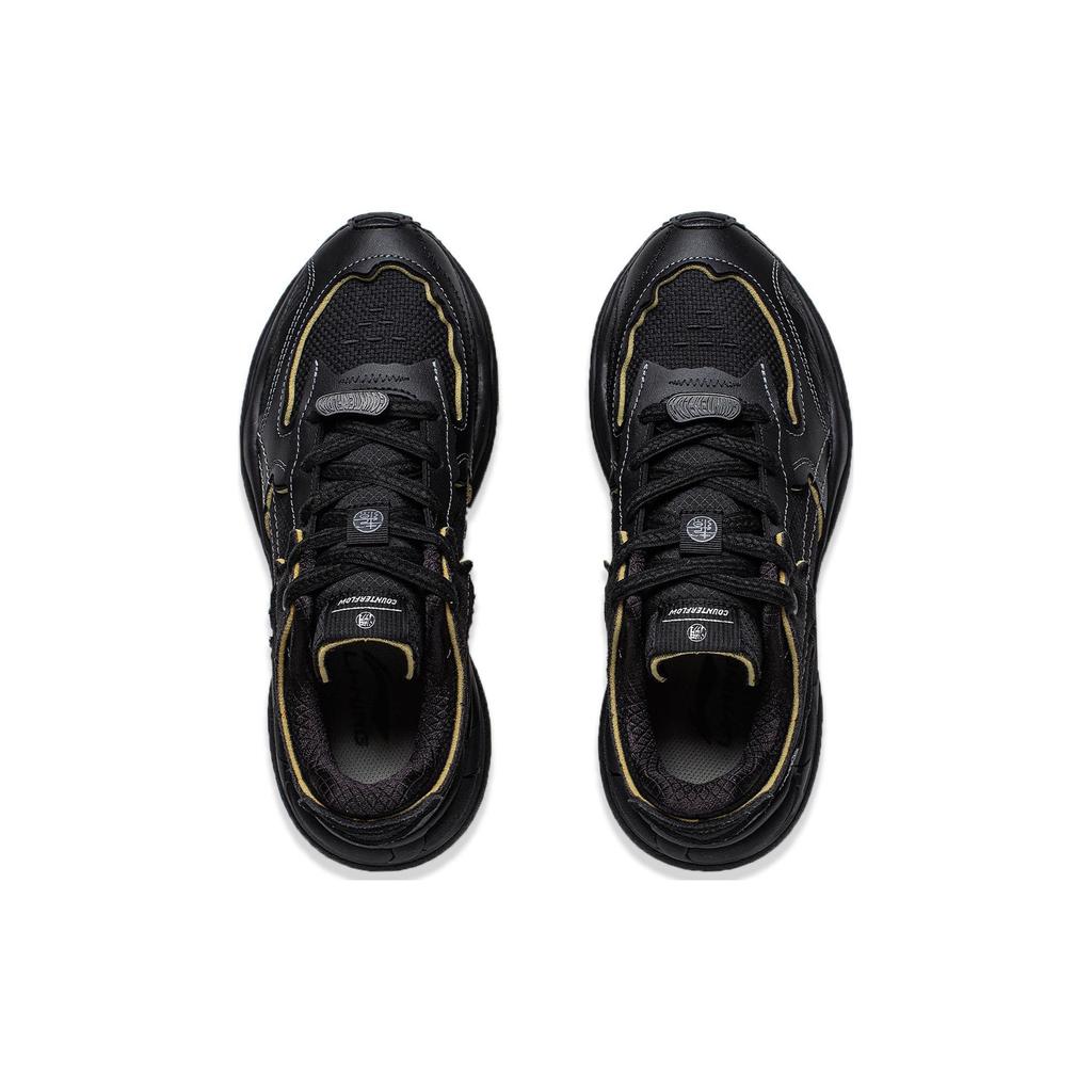 Li Ning CF Origin 2 Casual Versatile Non-Slip Wear-Resistant Sneakers Women Sneakers Black AGCT324-1