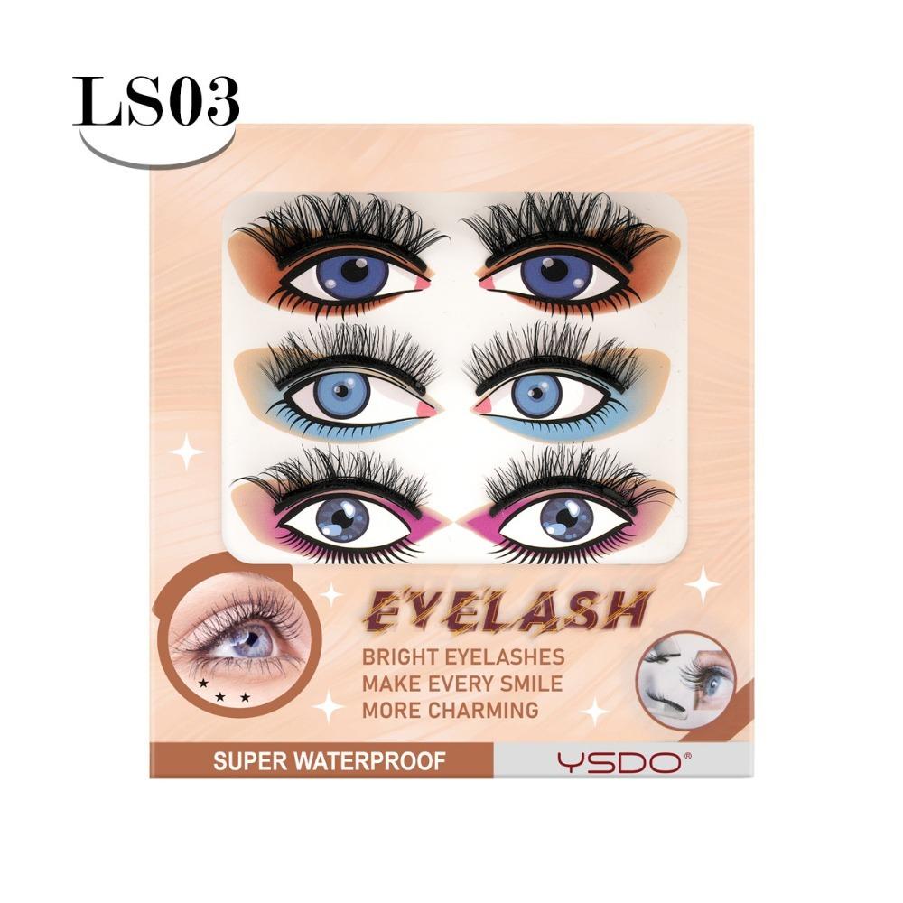 3 Pairs Faux 3D Mink Magnetic Lashes Soft Fluffy False Lashes New False Eyelashes Western Style