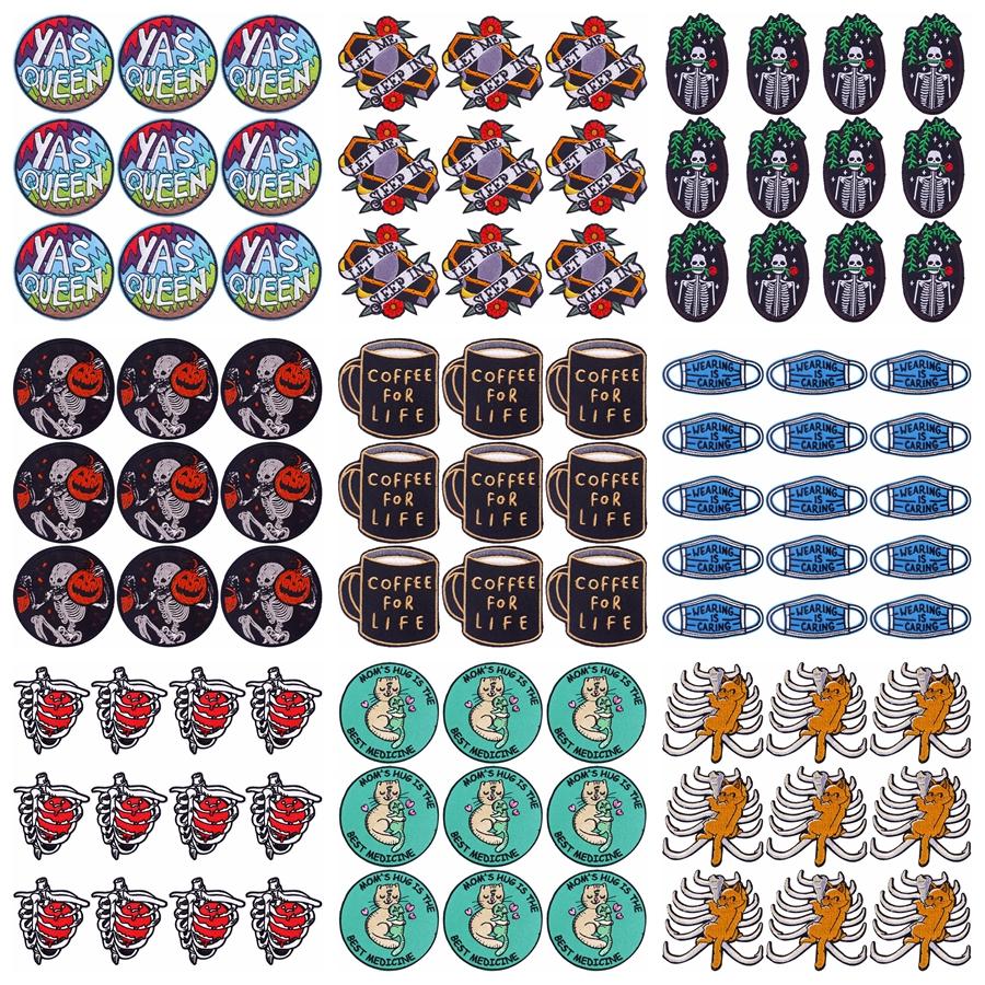 10 шт./лот, оптовая продажа, вышивка, железные нашивки для одежды, нашивки для одежды, куртки, декор, аппликация, принадлежности для шитья