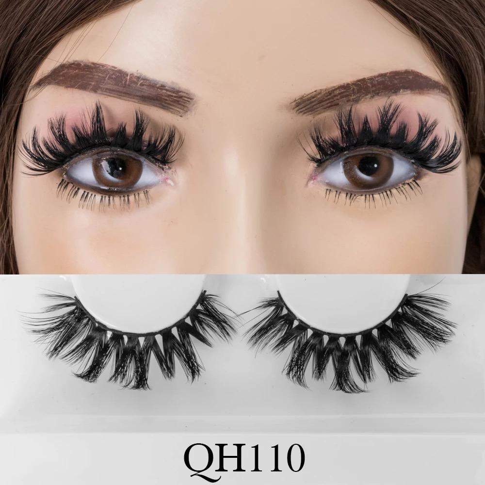 Russian Strip Lashes Winged Style Full Strip Eyelashes D Curl Faux Mink Lashes Cruelty Free Lash Vendor