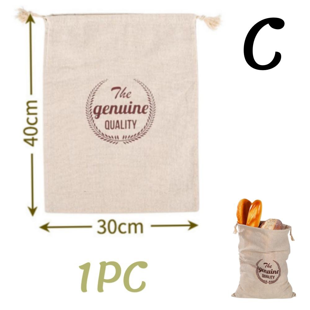 1/6 шт. Многоразовый льняной мешок для хлеба, контейнер для хранения выпечки для тостов, небеленый мешок для сохранения с завязками, кухонный органайзер