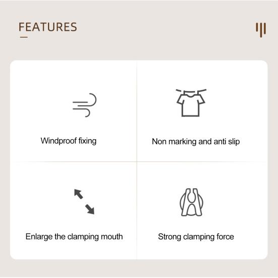 Компактная ветрозащитная супер зажимная сила, современная подвесная линия для одежды, носок, прищепка, товары для дома, прищепка для сушки одежды