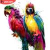 HUACAN Diamond Painting Parrot Home Decor Diamond Embroidery Animal Picture Of Rhinestones Home Decor Handmade Needlework