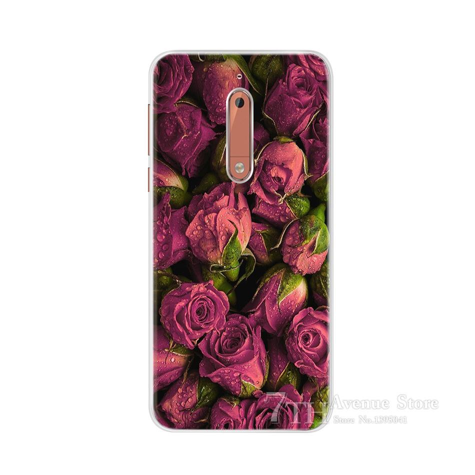 Чехол для Nokia 5 5.2" Мультяшный Мягкий Силиконовый TPU Чехол для Телефона Для Nokia 5 Nokia5 Глобальный Двойной TA-1024 TA-1053 TA-1044 Задняя Крышка