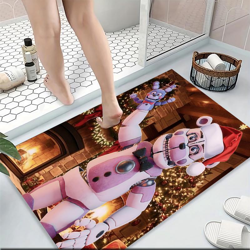 Christmas Fnaf Sister Location Carpet Rug Soft Washable Anti Slip Home Living Room Sofa Mats Personalized Christmas Rug