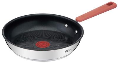 Сковорода Tefal, совместимая с газом, не содержащая вредных веществ, таких как IH, сковорода из нержавеющей стали, 24 см, IH, огонь, PFOA,