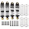 TRINOOD 4Pcs Alu Alloy Front Rear Shock Absorber Damper for Lo-si 1/24 Micro-B 2WD Buggy Upgrade Parts