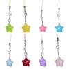 Five-Pointed Star Phone Chain Pentagram Keychain Pendent Cute Car Decoration DIY Jewelry Making