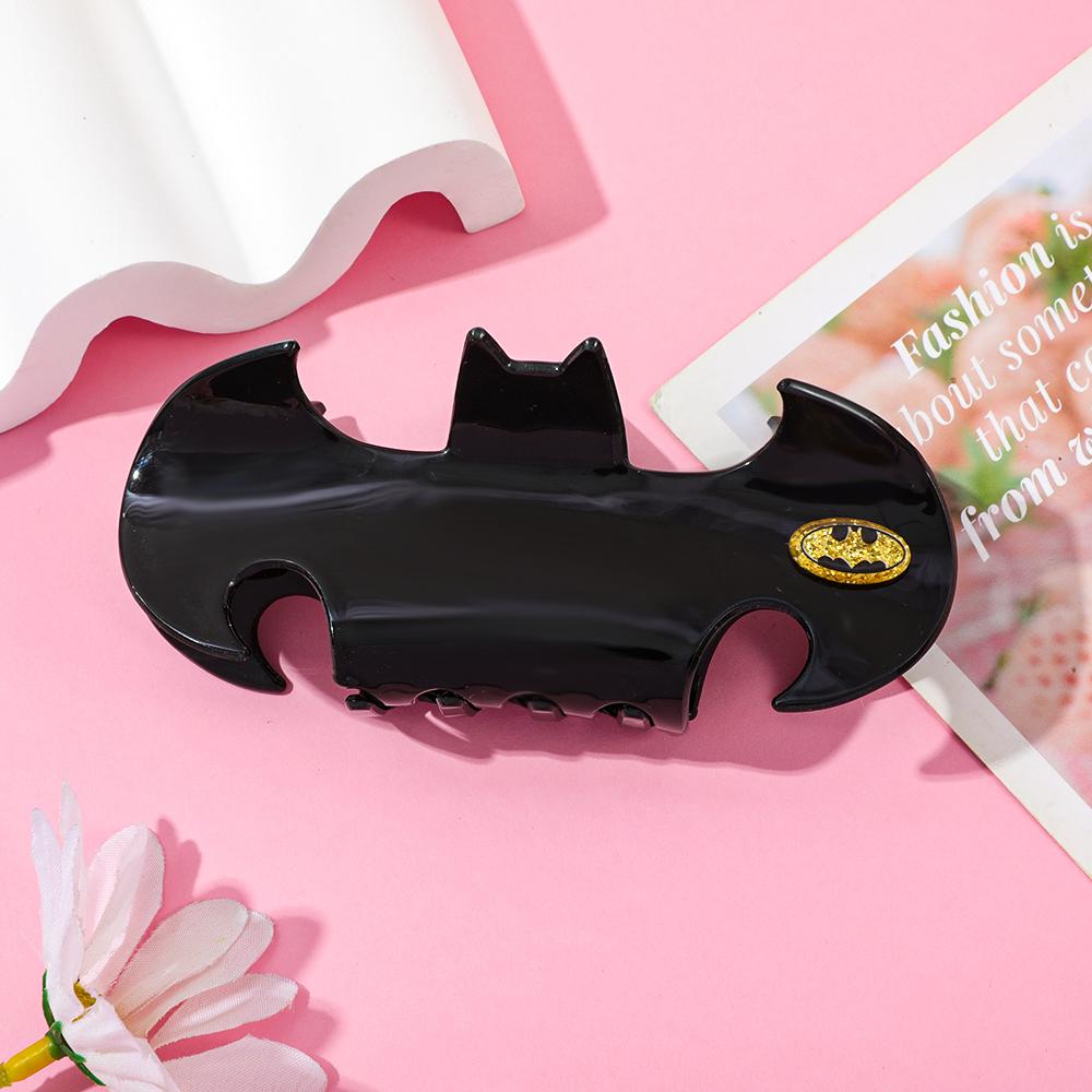 Black Bat Hair Claw Stylish Personality Hair Claw Clamp Secure Hair Updo Hair Clip Gift