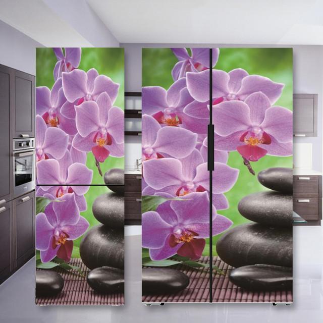 Наклейка на холодильник с кофе, дверная крышка, ПВХ, обои на холодильник, виниловая самоклеящаяся съемная наклейка на стену для замораживания, домашний декор