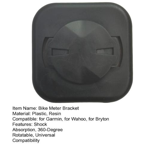 Bicycle Meter Bracket with Shock Absorption 360 Degree Rotatable Design Secure Clamp Bike Phone Mount