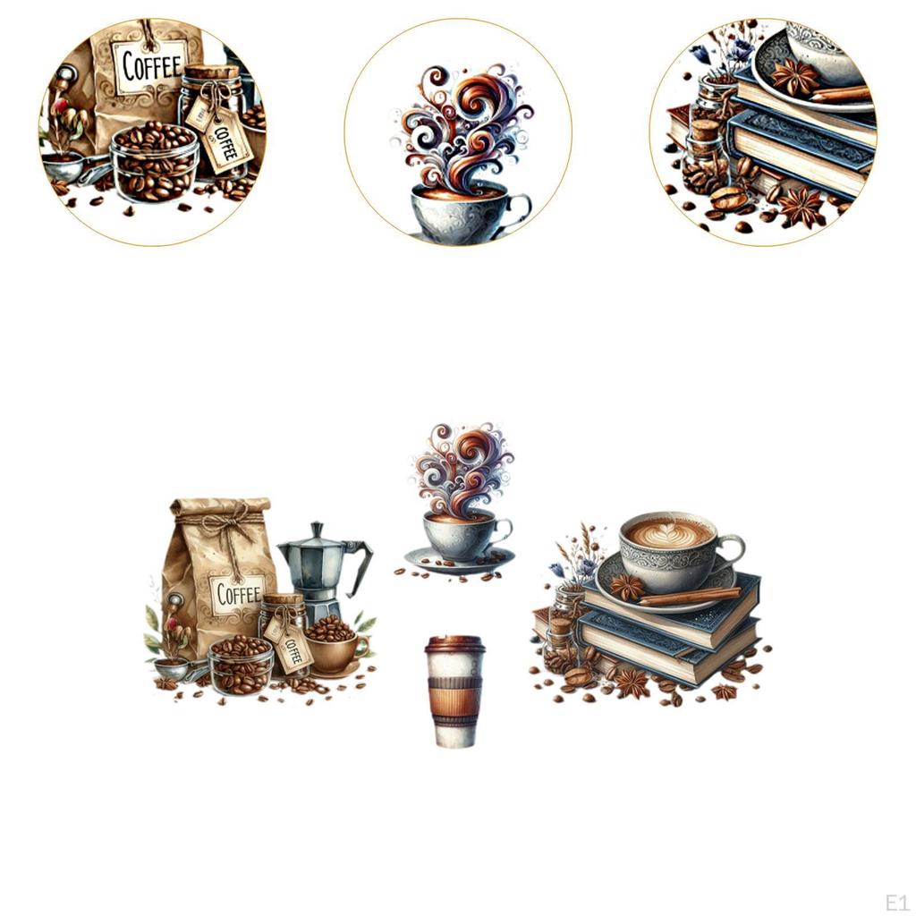 Наклейки на стены кафе, фреска, художественные наклейки, наклейки на чашки кофе, чая, для бара