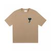 Unisex Cotton Short Sleeve T-Shirt Loose Fit Round Neck Heart Print Casual Tee 2025