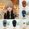 Knitted Winter Hat Warm Ear Protection Cap Fashion Earflap Bonnet Women
