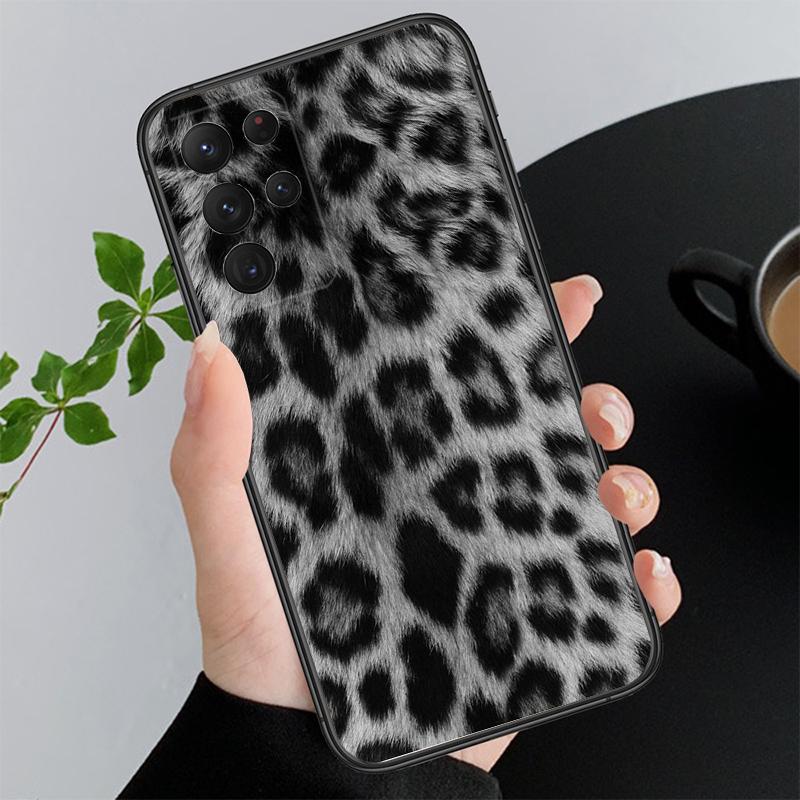 Leopard Animal Print Funda Phone Case For Samsung Galaxy S26 S25 S24 S23 S22 Ultra S23 S22 S25 Plus S24 FE S26Edge
