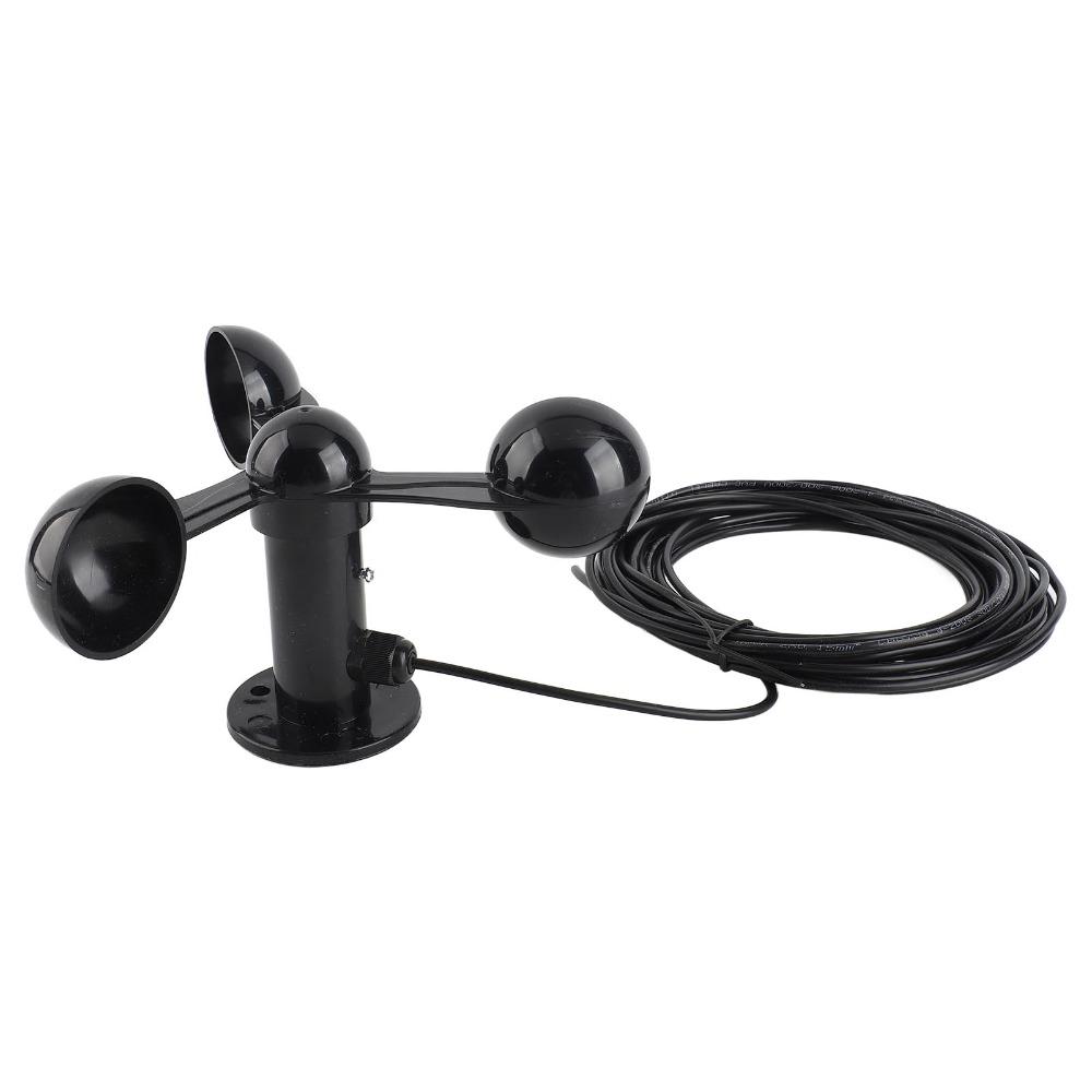 Universal Anemometer Sensor ABS Three Cups Anemometer Durable Wind Speed Detector