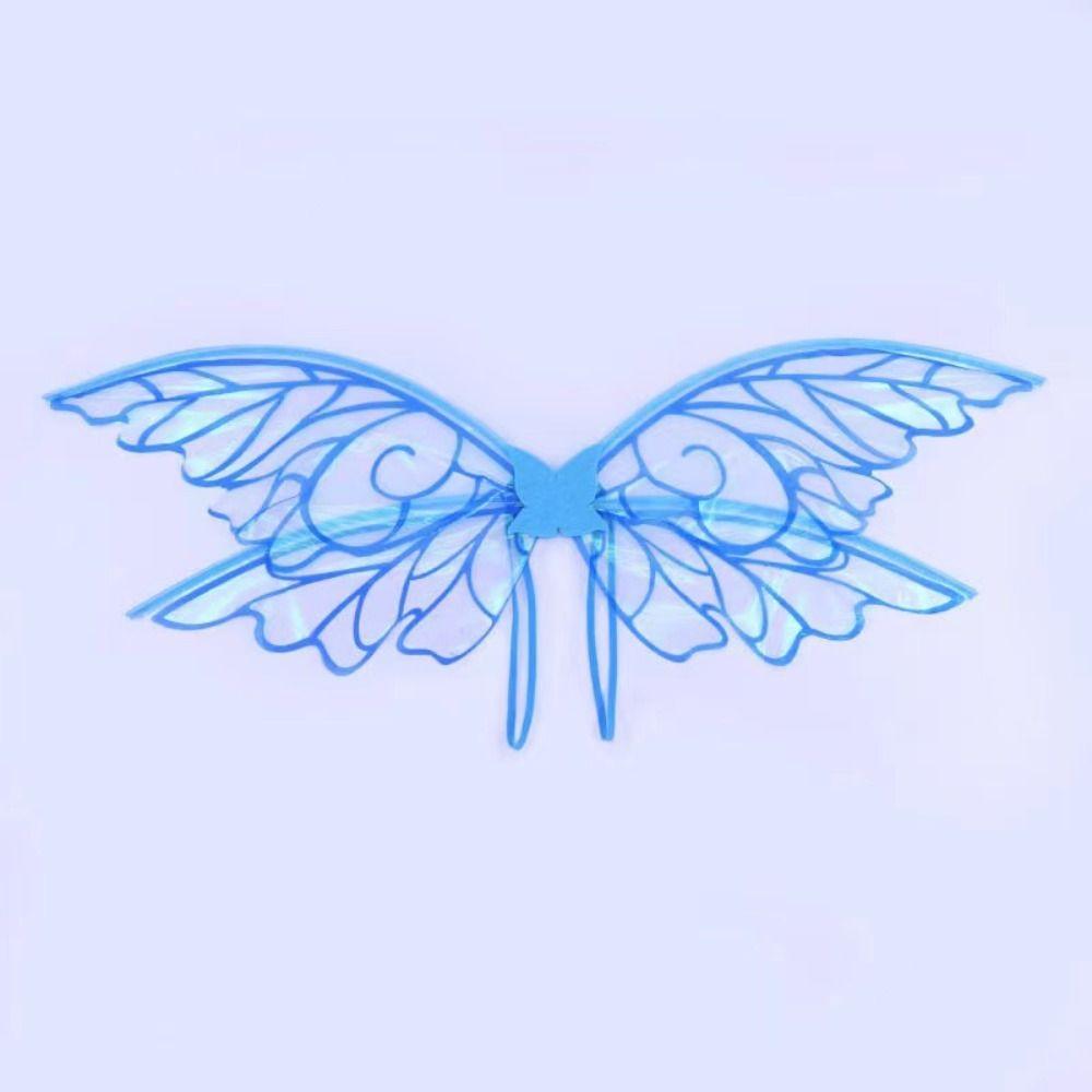 Крылья принцессы феи, крылья бабочки феи, блестящие костюмы для косплея, украшения для костюмов