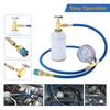 Refrigerant Charging Hose R134A with Gauge Automotive AC Refill Kit Compatible Gas Pressure Measuring Tool for Car Air Repair