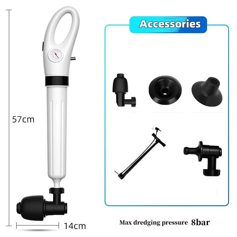 High Pressure Sewer Dredge Clogged Remover Pipe Toilet Plungers Drain Blaster Air Drain Cleaner Manual Pneumatic Dredge Tools