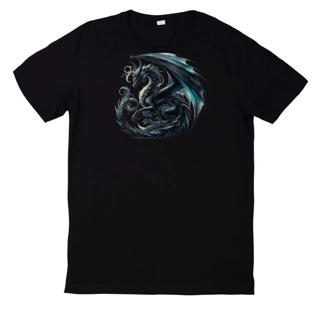 T-Shirt Fantasy Drachen Magischer Drache Motiv Baumwolle