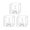 3x Guitar Pick Display Box Case with Stand 1.97x1.97x1.97inch Mini Storage Rack