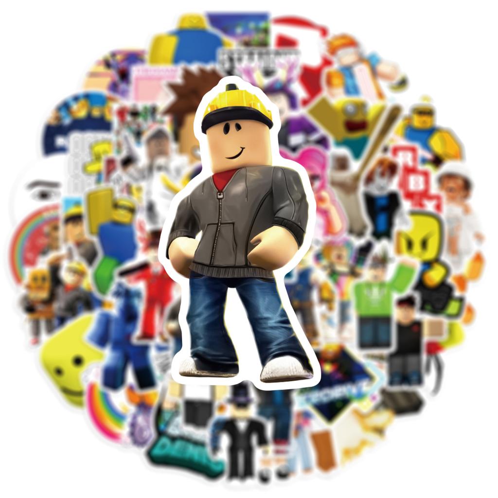 Roblox Graffiti Stickers 50pcs Unique Waterproof Vinyl Decals For Skateboard Helmet Water Bottle Laptop Luggage Kids Teens Fans