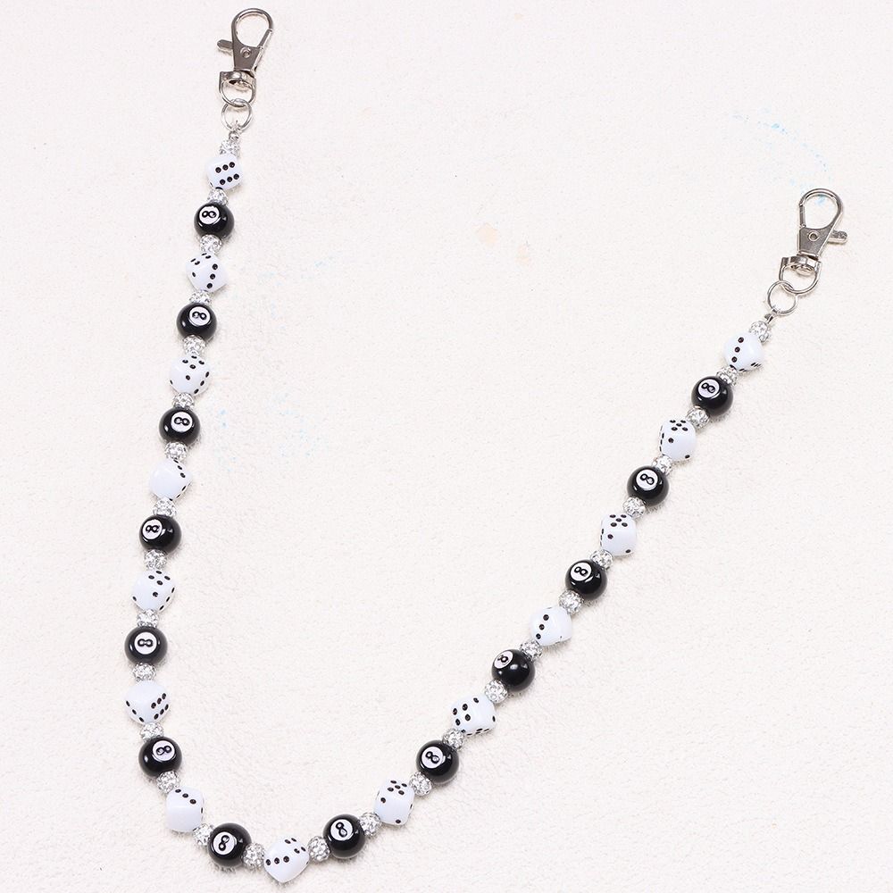 Jeans Chain Metal Pants Chain Zinc Zinc Zinc Alloy Punk Belt Chain Retro Colorful Dice Waist Chain Male