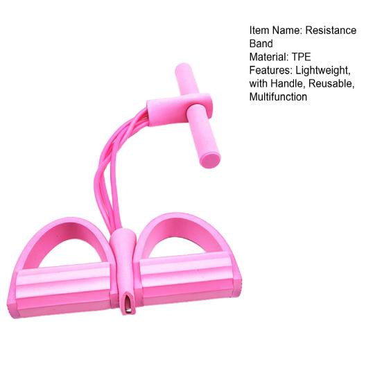 Натяжная веревка с нескользящей ручкой, портативный тренажер для похудения, эластичная педаль для йоги, съемник с эспандером, оборудование для фитнеса