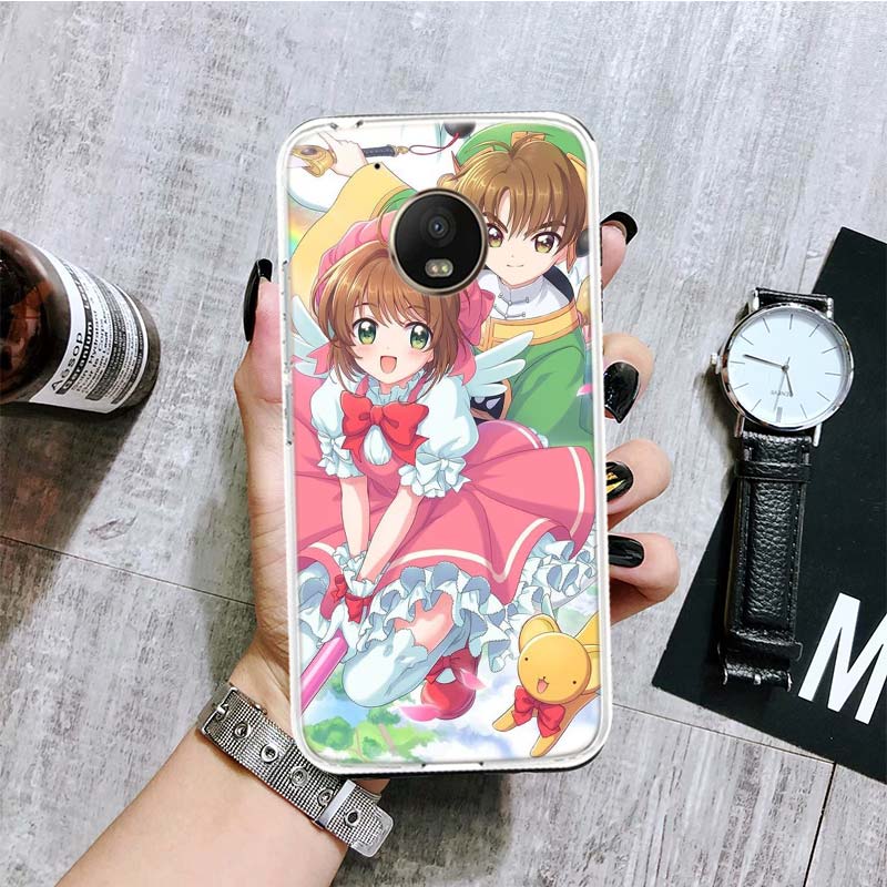 Чехол для телефона Card Captor Sakura Anime для Motorola Moto G9 G8 G7 G6 G5 E6 E5 E4 Plus Play Power One Action Macro Coque Cover Capa