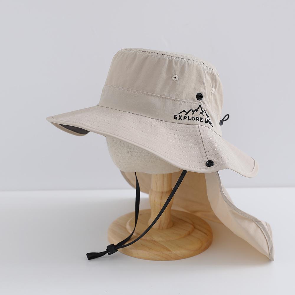 Kids Sun Hat With Neck Flap Wide Brim Quick Dry UV Protection Bucket Cap For Boys Girls Spring Summer Outdoor Beach