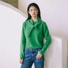 Premium 100% Pure Cashmere Multi-Styling Triangle Scarf_Emerald Green