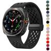 Магнитный ремешок для Samsung Galaxy Watch Ultra 47 мм аксессуары Дышащий силиконовый ремень Браслет galaxy watch 7 ultra ремешок 47 мм