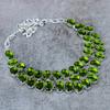 Peridot Gemstone Handmade 925 Sterling Silver Jewelry Necklace 18" M-330