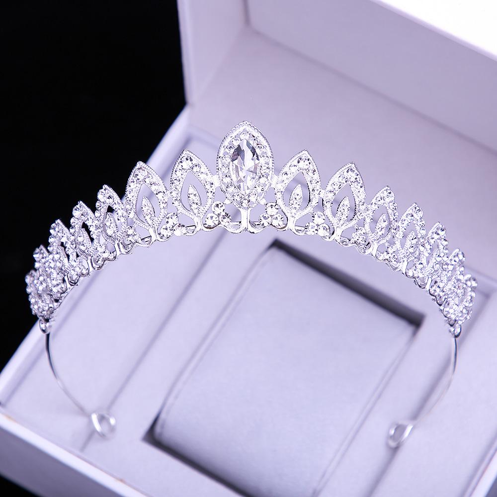 Bridal Crown Fashion Wedding Accessories Alloy Rhinestones Crown Headband Bridal Wedding Headwear Hair Accessories