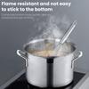 Stainless Steel Soup Pot with Lid Large Commercial Cooking Pot for Soup Stew Seafood Multifunctional Induction Cooker